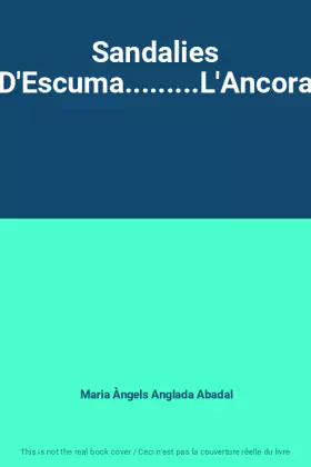 Couverture du produit · Sandalies D'Escuma.........L'Ancora