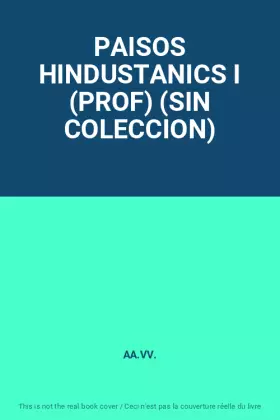 Couverture du produit · PAISOS HINDUSTANICS I (PROF) (SIN COLECCION)