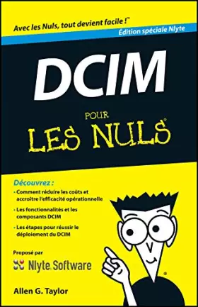 Couverture du produit · DCIM For Dummies, Nlyte Special Edition, French (Custom) (French Edition)