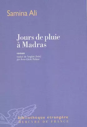 Couverture du produit · Jours de pluie à Madras