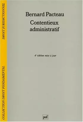 Couverture du produit · CONTENTIEUX ADMINISTRATIF. 4ème édition mise à jour