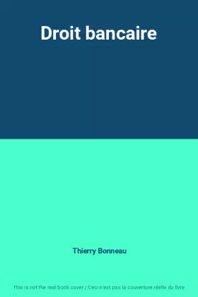 Couverture du produit · Droit bancaire