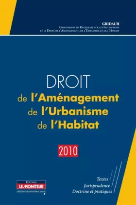 Couverture du produit · Droit de l'aménagement, urbanisme et habitat