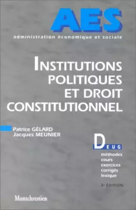 Couverture du produit · Institutions politiques et droit constitutionnel