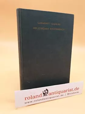 Couverture du produit · Politisches Wörterbuch / Siegfried Landshut  Wolfgang Gaebler / Veröffentlichungen der Akademie für Gemeinwirtschaft, Hamburg