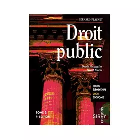 Couverture du produit · Droit public, tome 2 : Droit financier - Droit fiscal, 4e édition