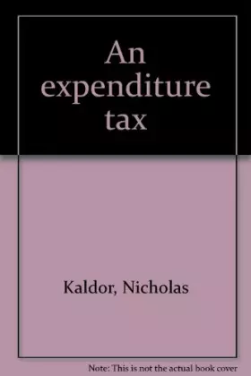 Couverture du produit · An Expenditure Tax
