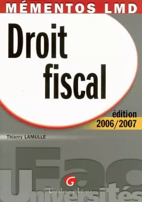 Couverture du produit · Droit fiscal: Une revue complète, accessible et actuelle de la législation fiscale française