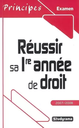 Couverture du produit · Réussir sa première année de droit