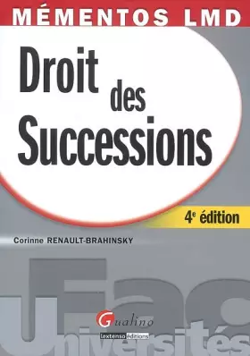 Couverture du produit · Droit des successions