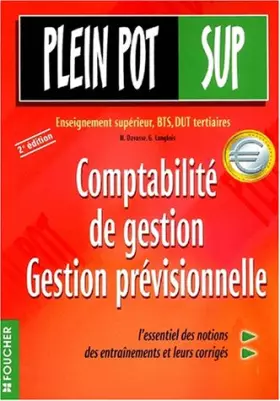 Couverture du produit · Comptabilité de gestion prévisionnelle : Enseignement supérieur, BTS, DUT tertiaires