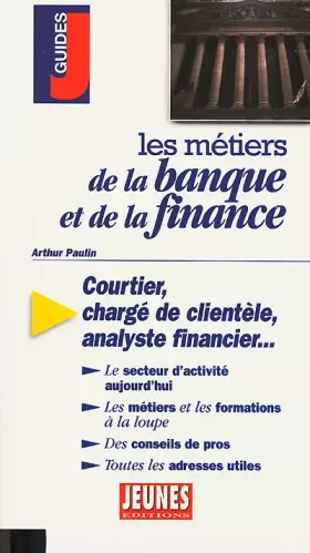Couverture du produit · Les métiers de la banque et de la finance