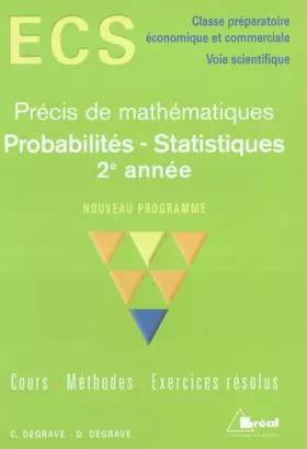 Couverture du produit · Probabilités - Statistiques 2e année ECS