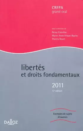 Couverture du produit · Libertés et droits fondamentaux 2011