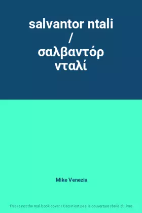Couverture du produit · salvantor ntali / σαλβαντόρ νταλί