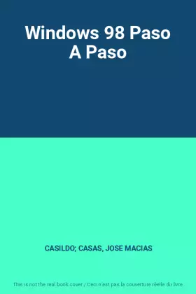 Couverture du produit · Windows 98 Paso A Paso