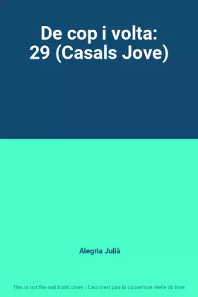 Couverture du produit · De cop i volta: 29 (Casals Jove)