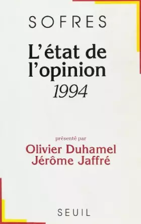 Couverture du produit · L'ETAT DE L'OPINION. édition 1994