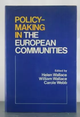 Couverture du produit · Policy-making in the European Communities