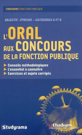 Couverture du produit · Oral aux Concours de la Fonction Publique (l')