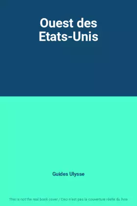 Couverture du produit · Ouest des Etats-Unis