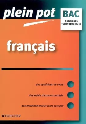 Couverture du produit · FRANCAIS SERIES TECHNOLOGIQUES (Ancienne édition)