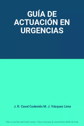 Couverture du produit · GUÍA DE ACTUACIÓN EN URGENCIAS