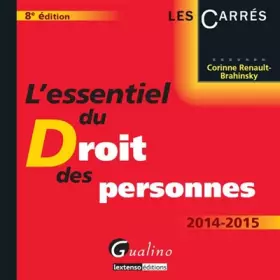 Couverture du produit · L'Essentiel du droit des personnes 2014-2015