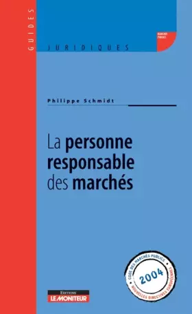 Couverture du produit · La personne responsable des marchés