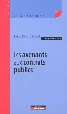 Couverture du produit · Avenants aux contrats publics