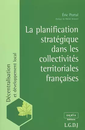 Couverture du produit · Planification stratégique dans les collectivités territoriales françaises