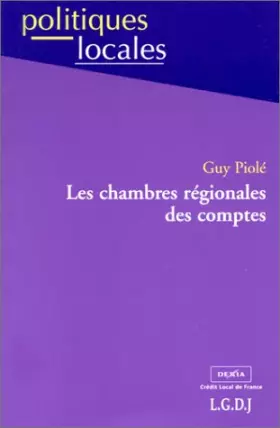 Couverture du produit · Les chambres régionales des comptes