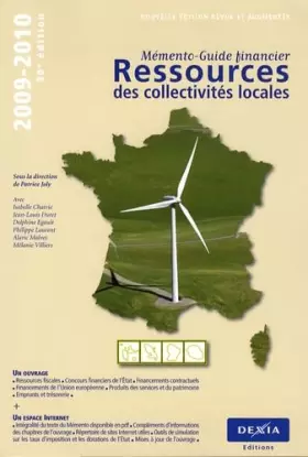 Couverture du produit · Mémento guide financier ressources des collectivités Locales