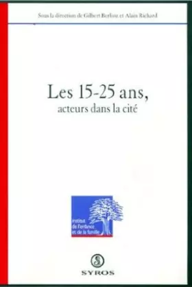 Couverture du produit · 15 25 ANS ACTEURS DANS LA CITE