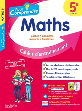 Couverture du produit · Pour Comprendre Maths 5E