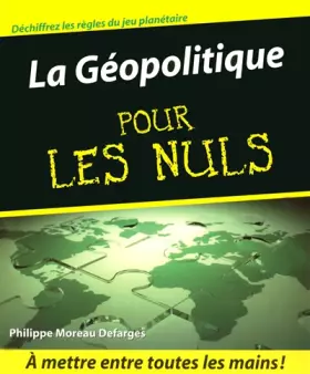 Couverture du produit · GEOPOLITIQUE POUR LES NULS