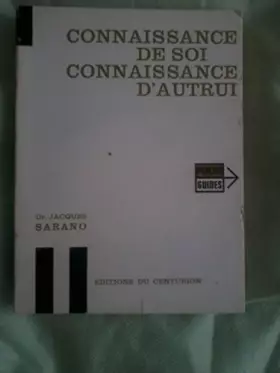 Couverture du produit · connaissance de soi connaissance d'autrui