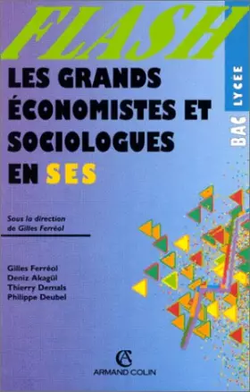 Couverture du produit · Les grands économistes et sociologues en Terminale ES