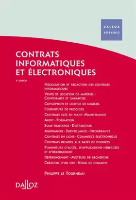 Couverture du produit · Contrats informatiques et électroniques