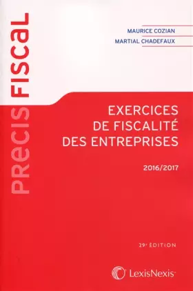 Couverture du produit · Exercices de fiscalité des entreprises 2016-2017