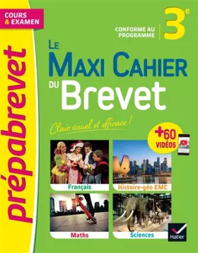 Couverture du produit · Le Maxi Cahier du Brevet (tout-en-un) - Brevet 2024: cours, quiz, sujets & vidéos