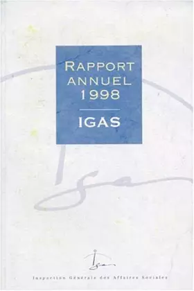 Couverture du produit · Rapport annuel 1998 de l'inspection générale des affaires sociales