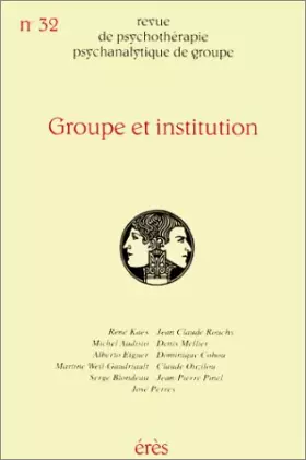 Couverture du produit · Groupe et institution