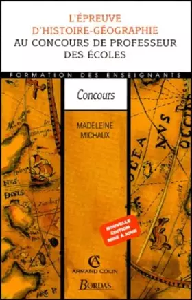 Couverture du produit · L'EPREUVE HIST-GEO AU CRPE NE 00 (Ancienne Edition)