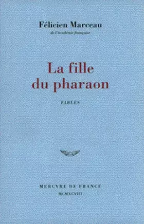 Couverture du produit · La fille du pharaon: Fables