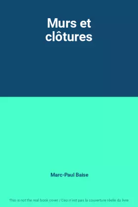 Couverture du produit · Murs et clôtures