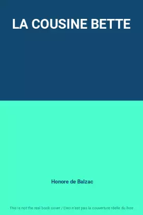 Couverture du produit · LA COUSINE BETTE