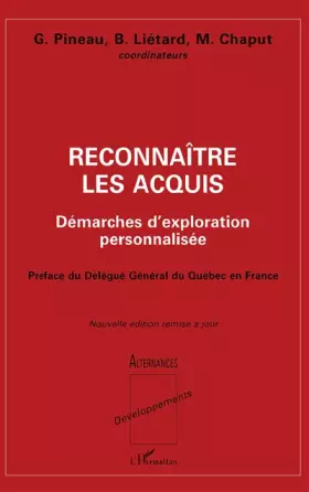 Couverture du produit · Reconnaître les acquis demarches d'exploration personn