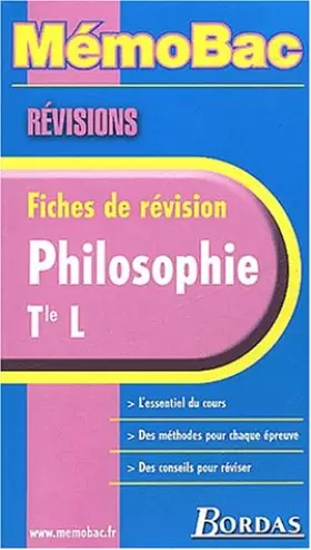 Couverture du produit · MEMO REVISION PHILO TERM. L (Ancienne Edition)