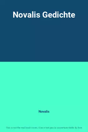 Couverture du produit · Novalis Gedichte